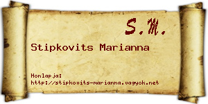 Stipkovits Marianna névjegykártya
